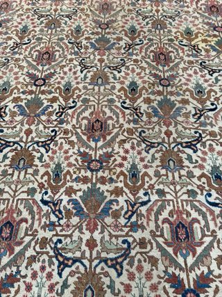 Tappeto Persiano Beige e Multicolor