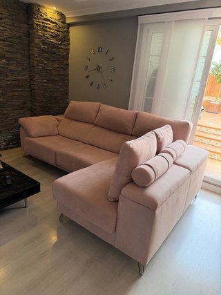 Sofá Chaiselongue Rosa