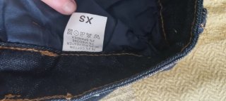 Falda vaquera azul oscuro talla XS