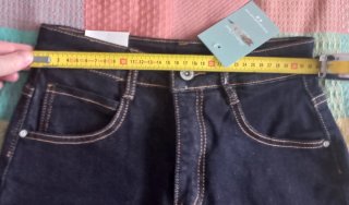 Falda vaquera azul oscuro talla XS