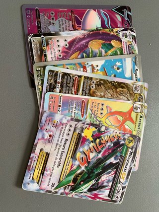 Cartas Pokémon VMAX, VSTAR, EX, MEGA