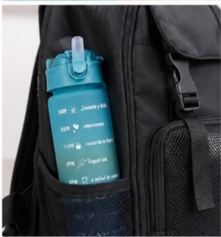 Botella de agua motivacional gym 2L