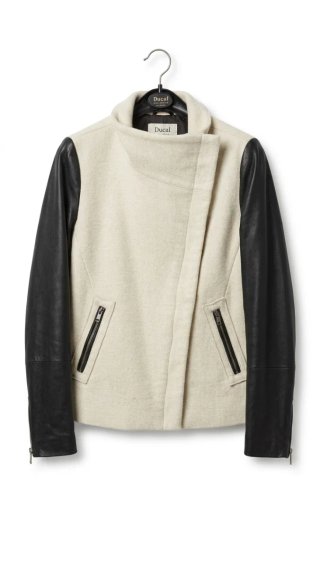 Abrigo Beige y Negro
