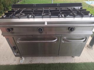 Cocina industrial fogones + horno