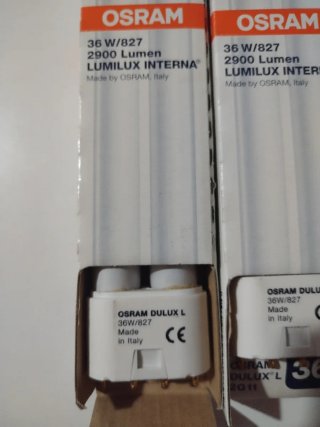 Lotto da 4 Lampadine Dulux L 36W/827