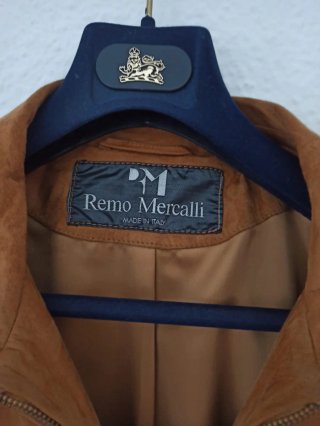Chaqueta Bomber Ante Camel Remo Mercalli