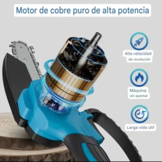 Motosierra Inalámbrica Recargable (2 Baterías)