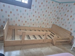 Cama Montessori Individual 90cm Madera