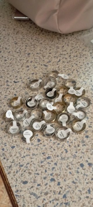 Lote Anillos Acero Inoxidable Tallas Varias suelto