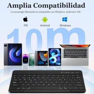 Teclado bluetooth en español para iPad, iPhone....