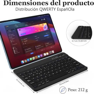 Teclado bluetooth en español para iPad, iPhone....