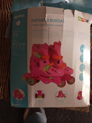 Patines en línea rosas para niña