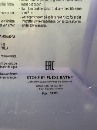 Bañera portátil plegable para bebé Stokke