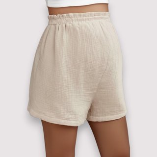Shorts Premamá Beige SHEIN Talla S