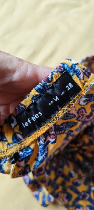 Falda-pantalón estampada con lazo