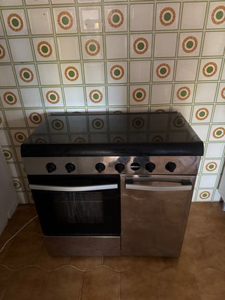 Cocina de gas con horno. Butano incluido