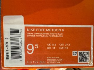 Nike Free Metcon 6 Arancione/Blu