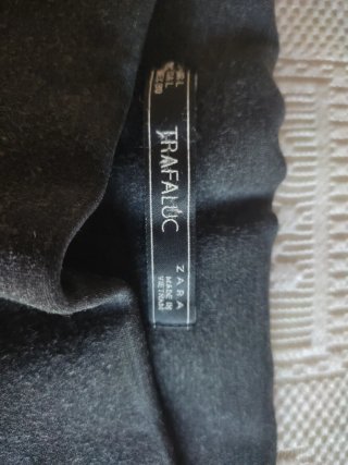 Pantaloni Zara Donna Grigio Taglia L