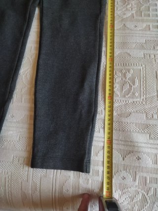 Pantaloni Zara Donna Grigio Taglia L