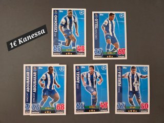 Lote 5 cromos Topps Champions League