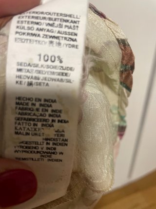 Falda larga seda estampada floral