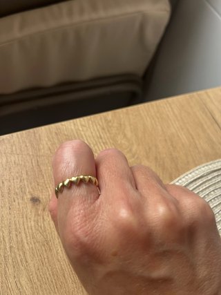 Anillo Pandora Corazones Oro