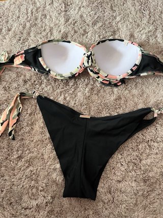 Bikini Camuflaje Rosa y Negro