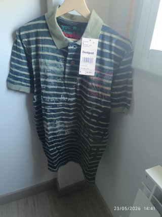 Polo Desigual Talla L Rayas