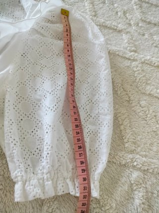 Blusa vintage pizzo sangallo anni 70