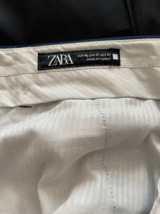 Traje Zara Azul Chaqueta 48 Pantalón 40