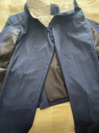 Traje Zara Azul Chaqueta 48 Pantalón 40