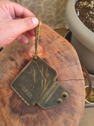 Cartera de cuero "crazy horse"