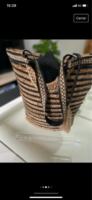 Bolso de yute para playa