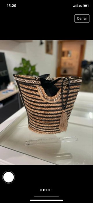 Bolso de yute para playa