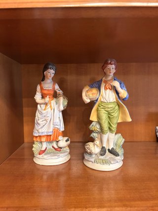 Figuras de mesa de porcelana