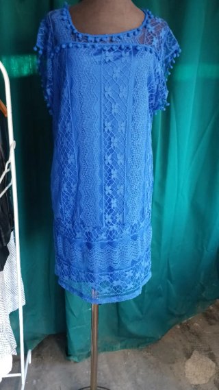 Vestido de encaje azul