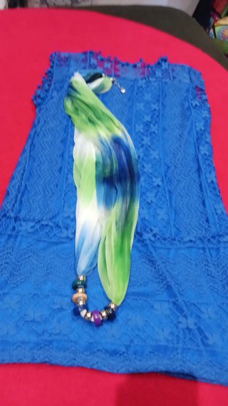 Vestido de encaje azul