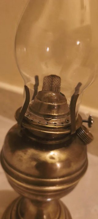 Lampada a petrolio ottone anni '60
