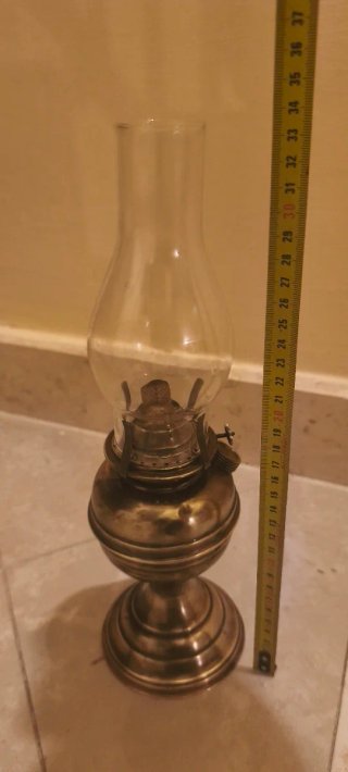 Lampada a petrolio ottone anni '60