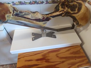 Jamonero de Acero Inoxidable  Bello A-9 Blanco