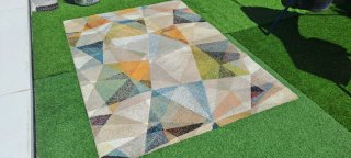 Alfombra Diseño Geométrico Salón