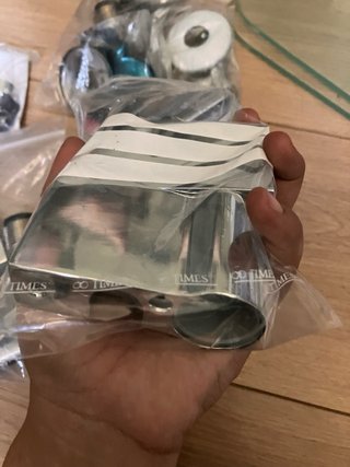 Lote accesorios baño mampara acero inoxidable