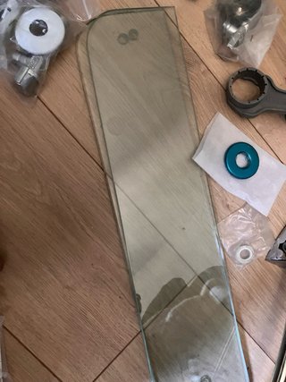 Lote accesorios baño mampara acero inoxidable