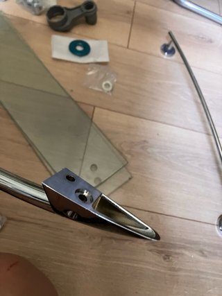 Lote accesorios baño mampara acero inoxidable