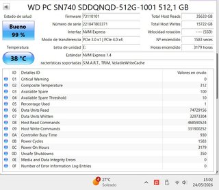 512GB NVMe PCIe 4.0 PS5 Western Digital SN740