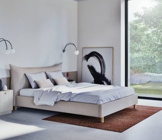 Cama 160x200 cm Lino Beige