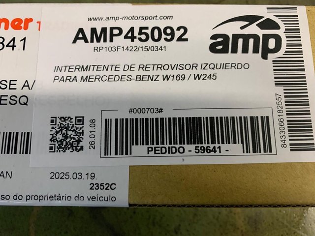 Intermitente Retrovisor Mercedes W169/W245 Izquier