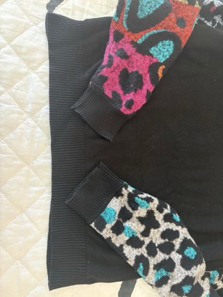 Jersey Desigual Negro Multicolor