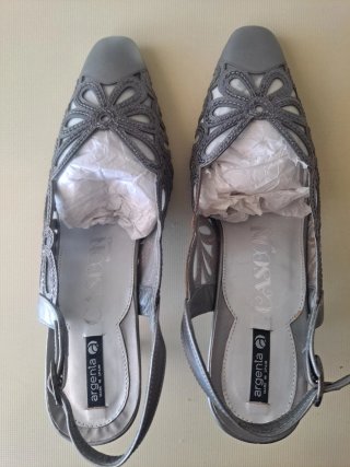 Zapatos Argenta plateados para fiesta