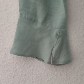 Vestido largo verde menta de ASOS. Talla M